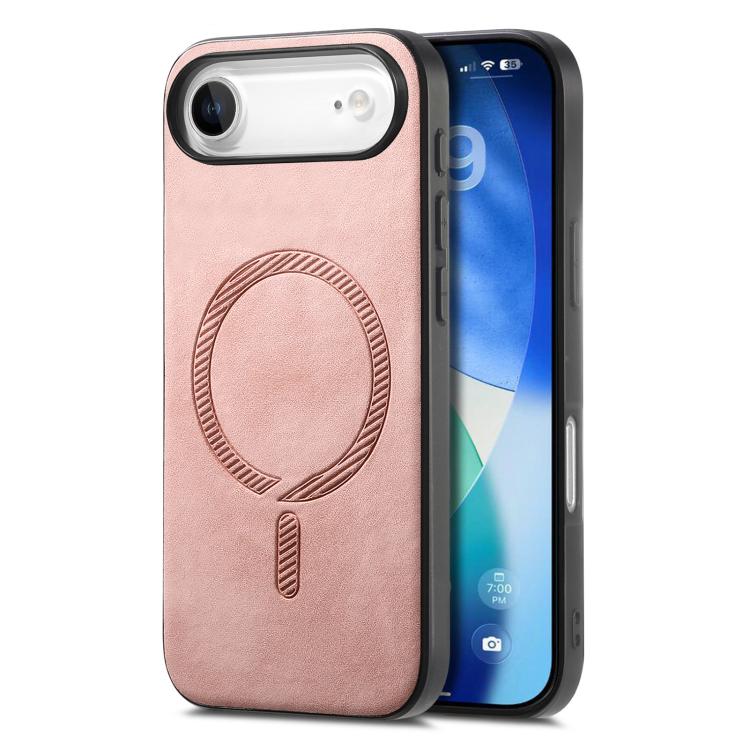 Solid Color Retro Magsafe PU Back Cover Phone Case, For iPhone 16 Plus, For iPhone 16, For iPhone 15 Pro Max