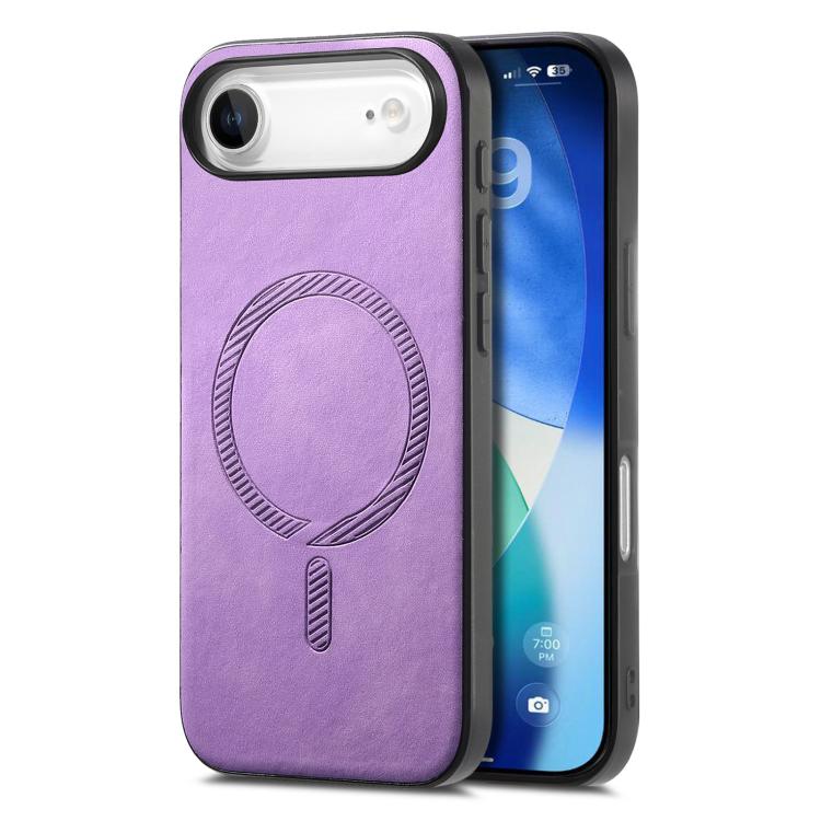 Solid Color Retro Magsafe PU Back Cover Phone Case, For iPhone 16 Plus, For iPhone 16, For iPhone 15 Pro Max