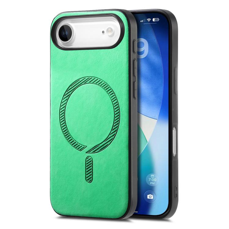 Solid Color Retro Magsafe PU Back Cover Phone Case, For iPhone 16 Plus, For iPhone 16, For iPhone 15 Pro Max