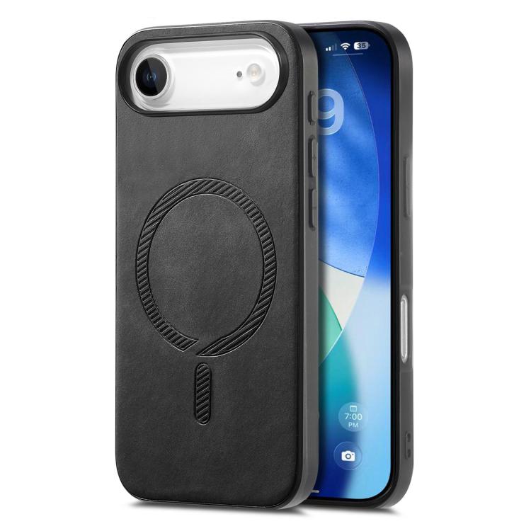 Solid Color Retro Magsafe PU Back Cover Phone Case, For iPhone 16 Plus, For iPhone 16, For iPhone 15 Pro Max