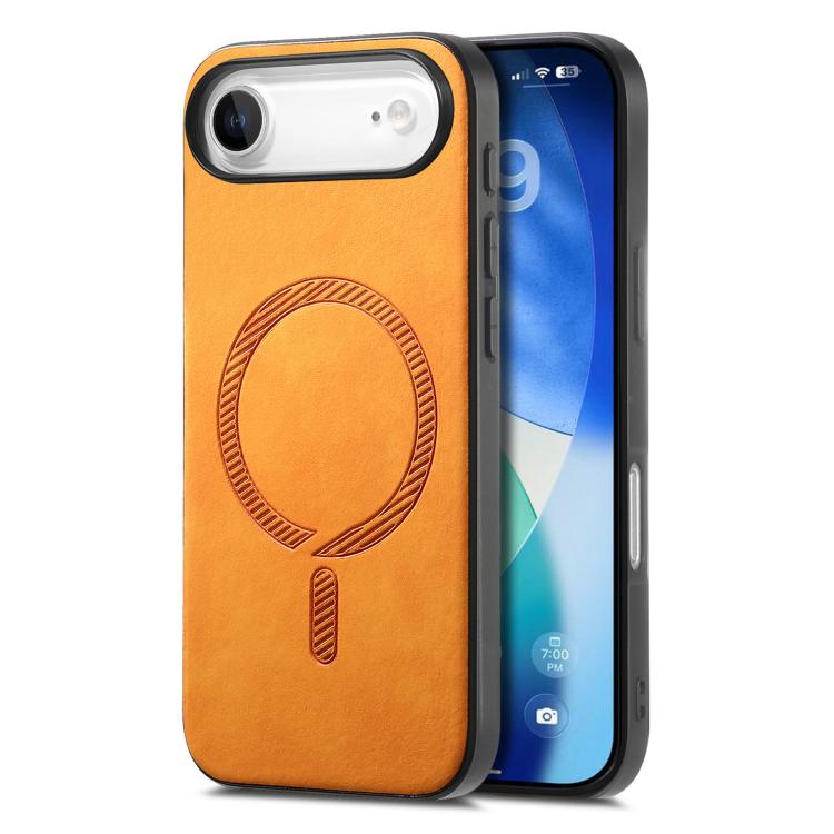 Solid Color Retro Magsafe PU Back Cover Phone Case, For iPhone 16 Plus, For iPhone 16, For iPhone 15 Pro Max