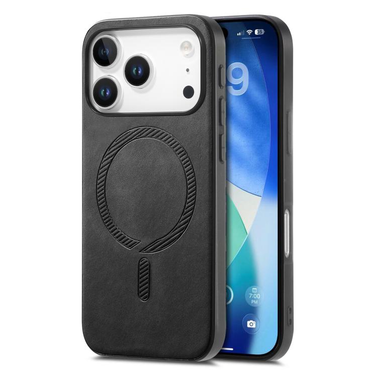 Solid Color Retro Magsafe PU Back Cover Phone Case, For iPhone 16e, For iPhone 16 Pro Max, For iPhone 16 Pro