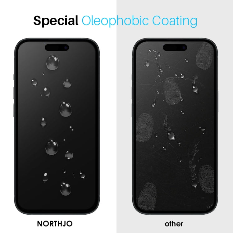 NORTHJO 2pcs A++ Tempered Glass Film with Installation Frame, For iPhone 16 Pro Max, For iPhone 16 Pro, For iPhone 16 Plus, For iPhone 16, For iPhone 15 Pro Max, For iPhone 15 Pro, For iPhone 15 Plus, For iPhone 15, For iPhone 14 Plus, For iPhone 14...