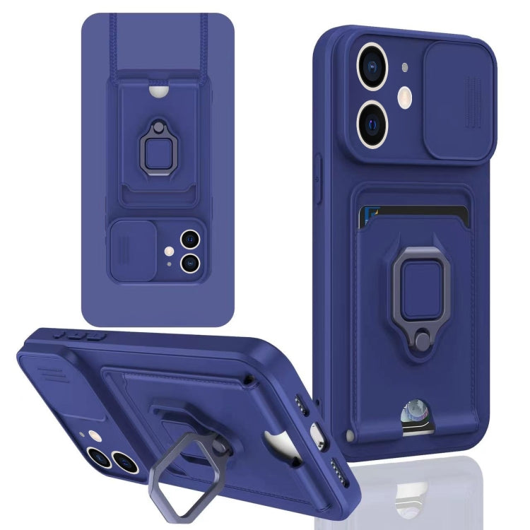 Sliding Camshield Magnetic Card Holder Silicone Phone Case, For iPhone 13, For iPhone 12, For iPhone 12 Pro Max, For iPhone 12 Pro