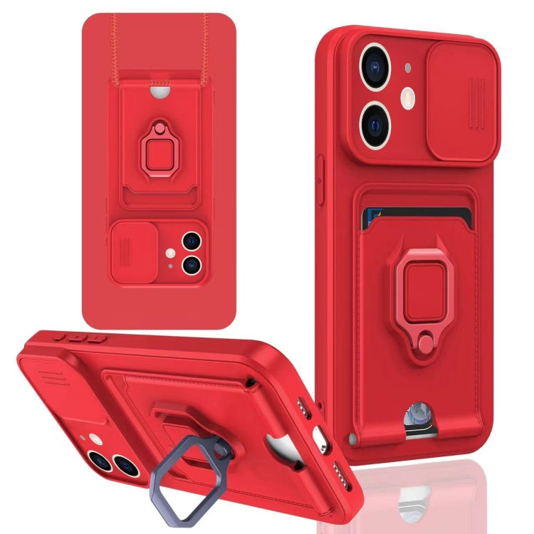 Sliding Camshield Magnetic Card Holder Silicone Phone Case, For iPhone 11 Pro Max, For iPhone 11, For iPhone 11 Pro, For iPhone X / XSS