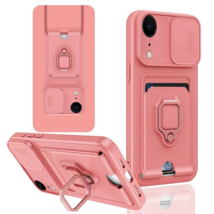 Sliding Camshield Magnetic Card Holder Silicone Phone Case, For iPhone 11 Pro Max, For iPhone 11, For iPhone 11 Pro, For iPhone X / XSS
