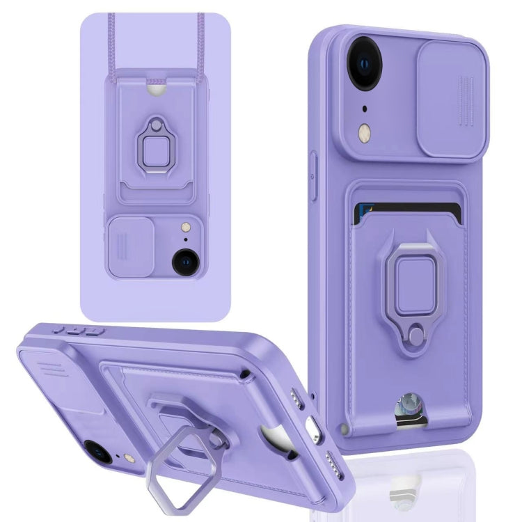 Sliding Camshield Magnetic Card Holder Silicone Phone Case, For iPhone 11 Pro Max, For iPhone 11, For iPhone 11 Pro, For iPhone X / XSS