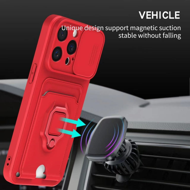 Sliding Camshield Magnetic Card Holder Silicone Phone Case, For iPhone 11 Pro Max, For iPhone 11, For iPhone 11 Pro, For iPhone X / XSS