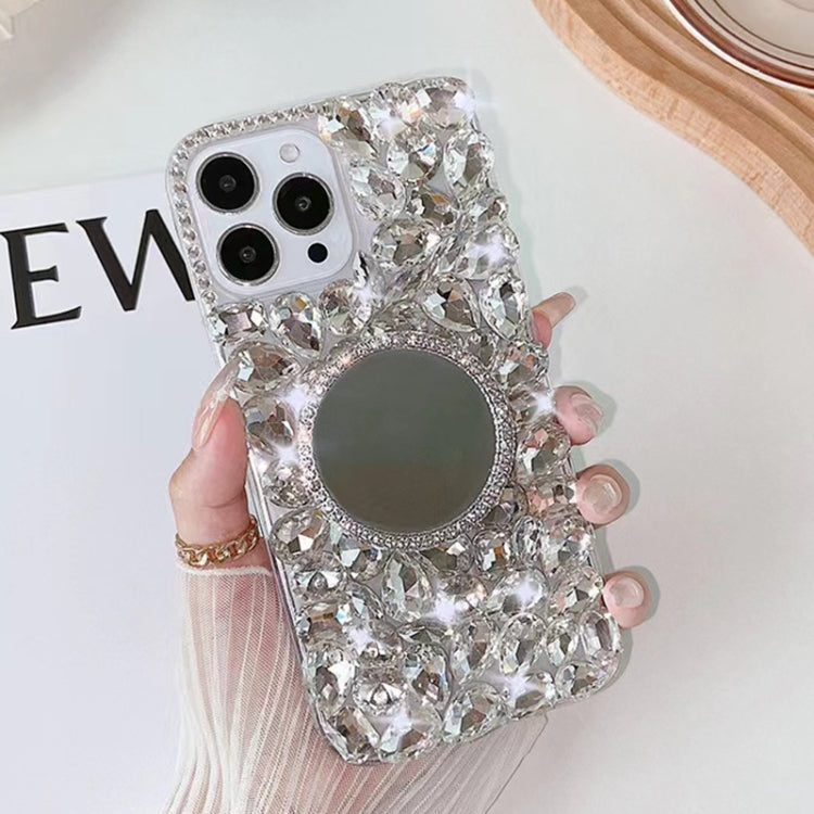 Mirror Handmade Bling Rhinestone PC Phone Case, For iPhone 14 Pro Max, For iPhone 13 Pro Max, For iPhone 13 Pro, For iPhone 13, For iPhone 13 mini, For iPhone 12