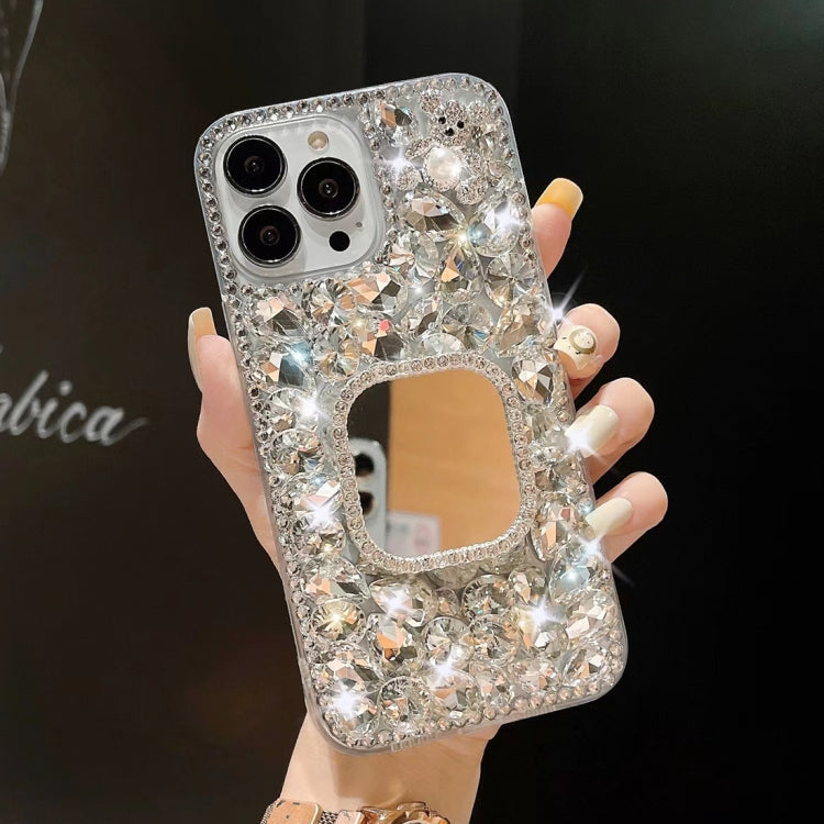 Mirror Handmade Bling Rhinestone PC Phone Case, For iPhone 12 Pro Max, For iPhone 12 Pro, For iPhone 12 mini, For iPhone 11 Pro Max, For iPhone 11, For iPhone 11 Pro
