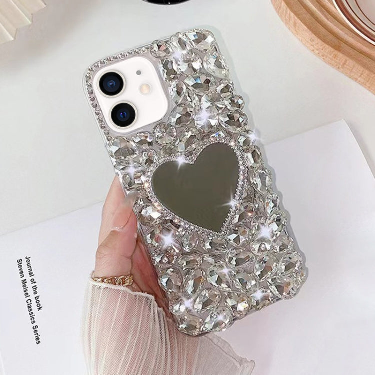 Mirror Handmade Bling Rhinestone PC Phone Case, For iPhone 12 Pro Max, For iPhone 12 Pro, For iPhone 12 mini, For iPhone 11 Pro Max, For iPhone 11, For iPhone 11 Pro