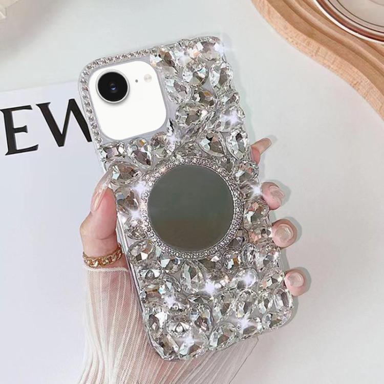 Mirror Handmade Bling Rhinestone PC Phone Case, For iPhone 16e, For iPhone 16 Pro Max, For iPhone 16 Pro, For iPhone 16 Plus, For iPhone 16, For iPhone 15 Pro Max