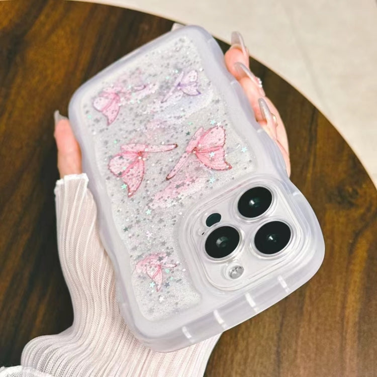 Wave Edge Butterfly TPU Hybrid PC Phone Case, For iPhone 14, For iPhone 14 Pro, For iPhone 14 Pro Max, For iPhone 13 Pro Max