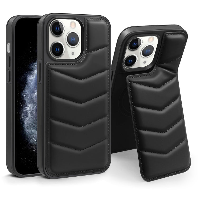 Down Jacket Card Bag Holder MagSafe Phone Case, For iPhone 12 Pro Max, For iPhone 12 Pro, For iPhone 11 Pro Max