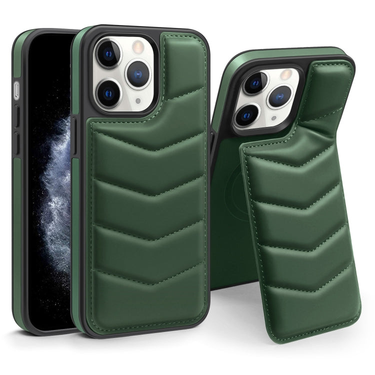 Down Jacket Card Bag Holder MagSafe Phone Case, For iPhone 12 Pro Max, For iPhone 12 Pro, For iPhone 11 Pro Max