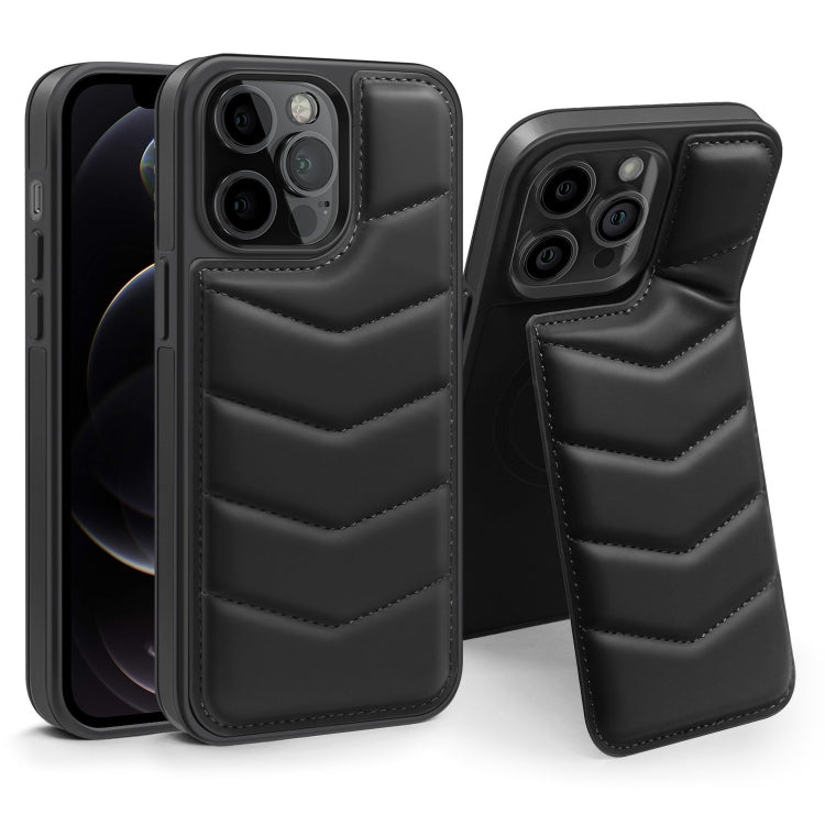 Down Jacket Card Bag Holder MagSafe Phone Case, For iPhone 12 Pro Max, For iPhone 12 Pro, For iPhone 11 Pro Max
