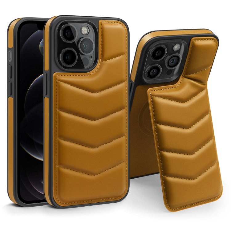 Down Jacket Card Bag Holder MagSafe Phone Case, For iPhone 12 Pro Max, For iPhone 12 Pro, For iPhone 11 Pro Max