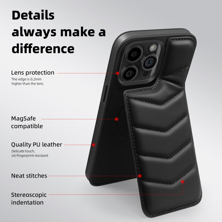 Down Jacket Card Bag Holder MagSafe Phone Case, For iPhone 12 Pro Max, For iPhone 12 Pro, For iPhone 11 Pro Max