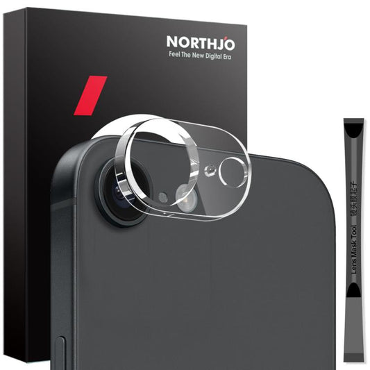 NORTHJO Camera Lens Protector 3D HD Tempered Glass Film, For iPhone 17 Pro Max, For iPhone 17 Pro, For iPhone 17, For iPhone 17 Air, For iPhone 16e, For iPhone 16 Pro / 16 Pro Max, For iPhone 16 / 16 Plus, For iPhone 15 Pro / 15 Pro Max...