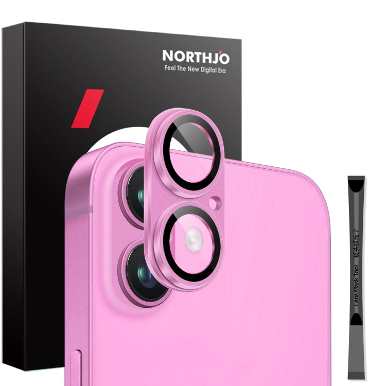 NORTHJO Matte Camera Lens Protector Tempered Glass Rear Lens Film, For iPhone 16 / 16 Plus