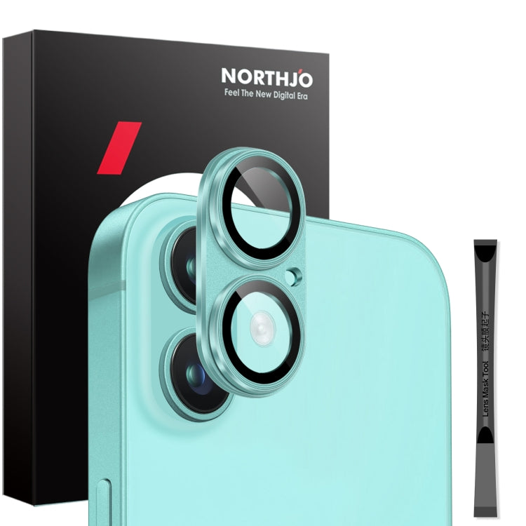 NORTHJO Matte Camera Lens Protector Tempered Glass Rear Lens Film, For iPhone 16 / 16 Plus