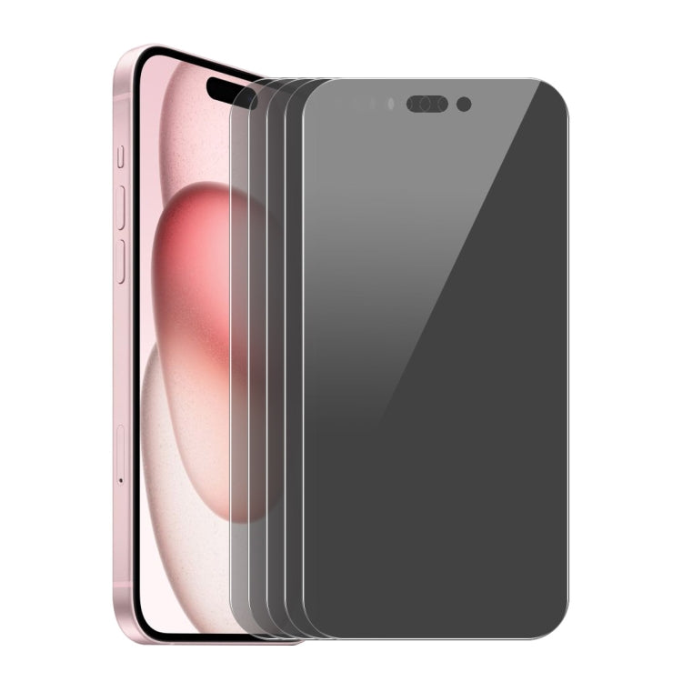 5pcs ENKAY Hat-Prince 28 Degree Anti-peeping Privacy Tempered Glass Film, For iPhone 17 Pro Max, For iPhone 17 Pro, For iPhone 17, For iPhone 17 Air, For iPhone 16 Pro Max, For iPhone 16 Pro, For iPhone 16 Plus, For iPhone 16, For iPhone 15 Pro Max...