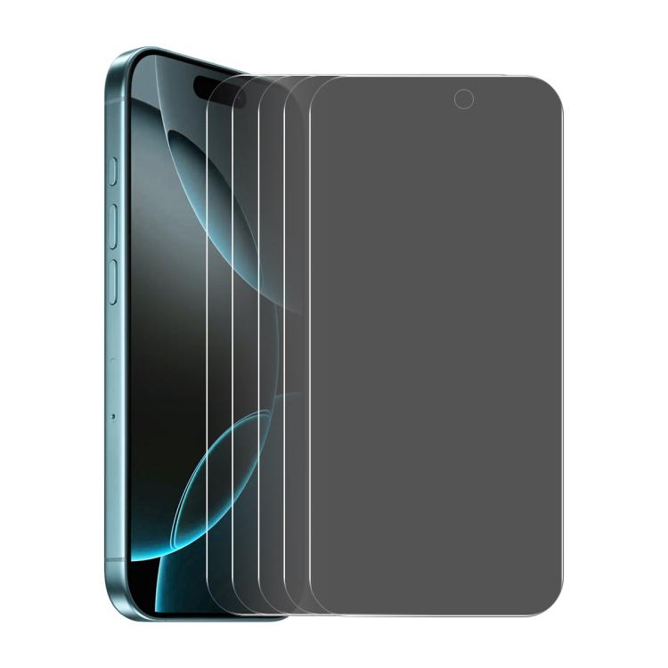 5pcs ENKAY Hat-Prince 28 Degree Anti-peeping Privacy Tempered Glass Film, For iPhone 17 Pro Max, For iPhone 17 Pro, For iPhone 17, For iPhone 17 Air, For iPhone 16 Pro Max, For iPhone 16 Pro, For iPhone 16 Plus, For iPhone 16, For iPhone 15 Pro Max...
