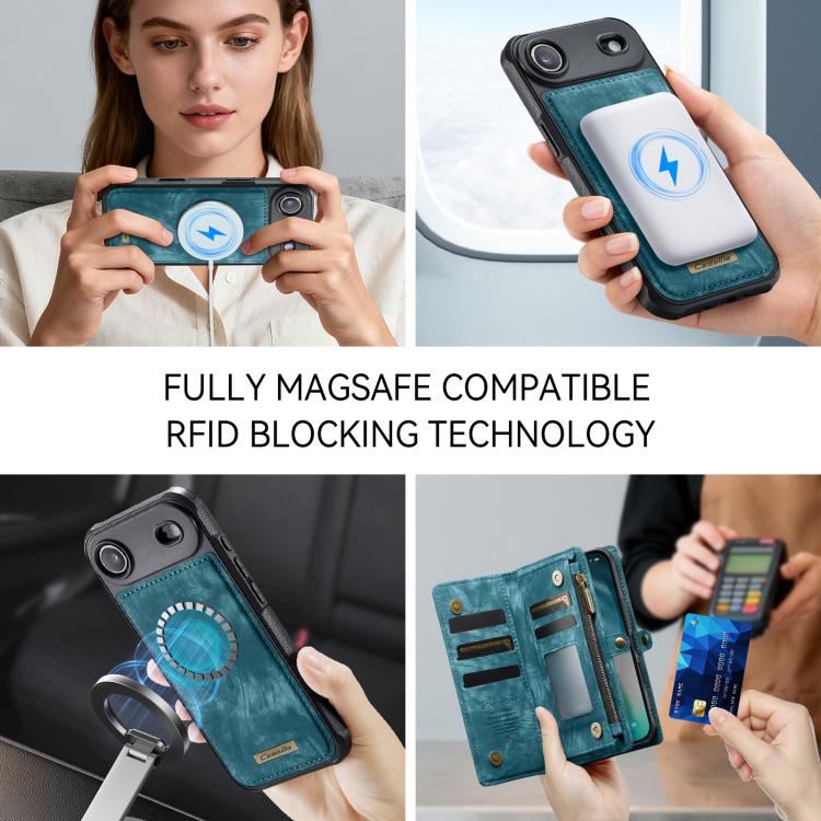 CaseMe 008 Detachable Multifunctional Leather Phone Case, For iPhone 16e, For iPhone 16 Pro Max, For iPhone 16 Pro, For iPhone 16 Plus