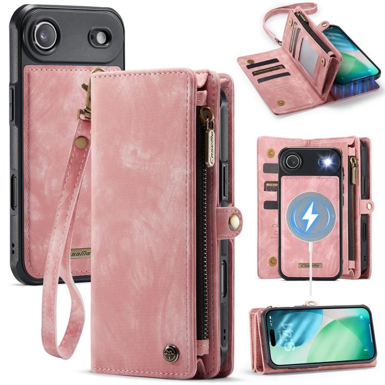 CaseMe 008 Detachable Multifunctional Leather Phone Case, For iPhone 16e, For iPhone 16 Pro Max, For iPhone 16 Pro, For iPhone 16 Plus