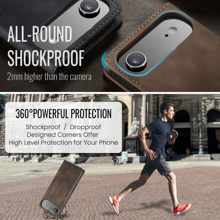 CaseMe 013 Multifunctional Horizontal Flip Leather Phone Case, For iPhone 16e