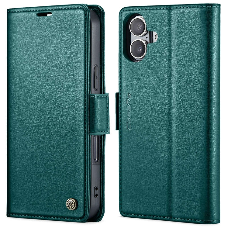 CaseMe 023 Butterfly Buckle Litchi Texture RFID Anti-theft Leather Phone Case, For iPhone Air, For iPhone 16 Pro Max, For iPhone 16 Pro, For iPhone 16 Plus