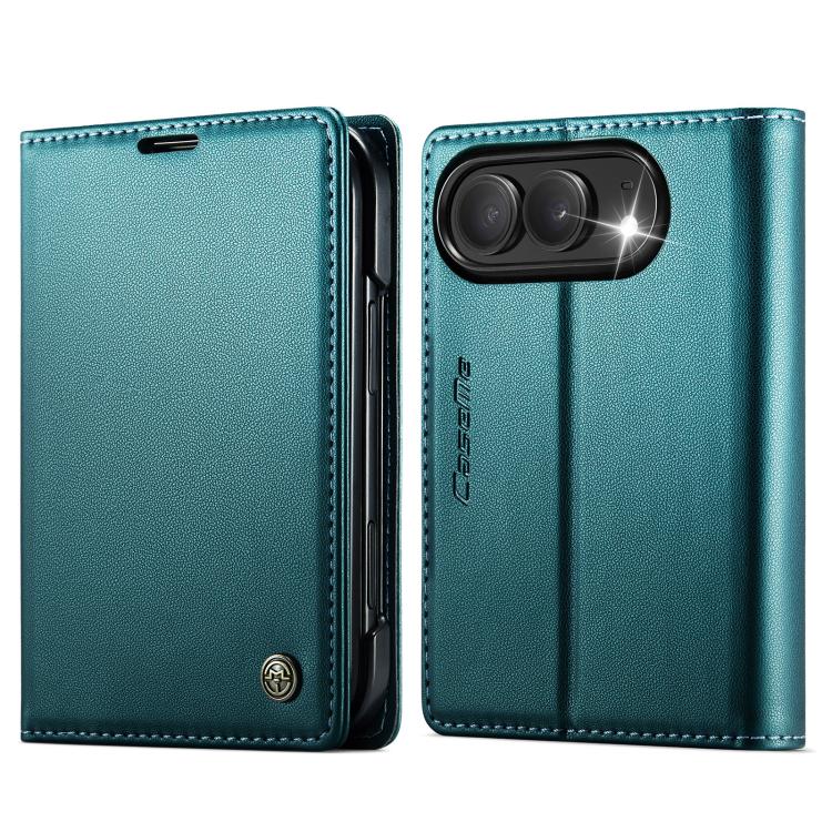 CaseMe 023 Butterfly Buckle Litchi Texture RFID Anti-theft Leather Phone Case, For iPhone 17e / 16e, For iPhone 17 Pro Max, For iPhone 17 Pro, For iPhone 17