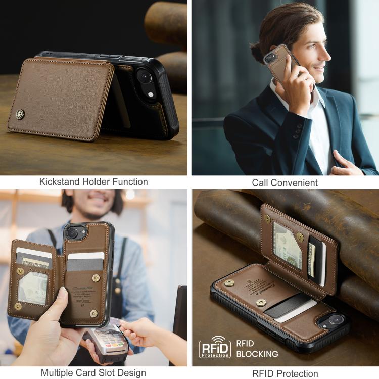 CaseMe C22 Card Slots Holder RFID Anti-theft Phone Case