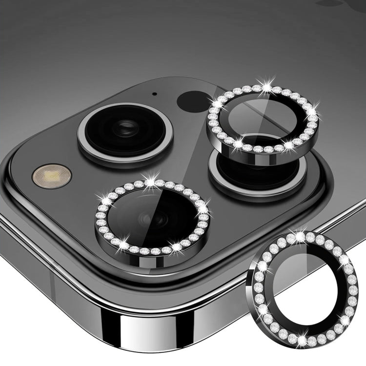 ENKAY AR Anti-reflection Individual Diamond Ring Camera Lens Glass Full Film, For iPhone 16 Pro / 16 Pro Max