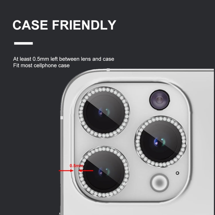 ENKAY AR Anti-reflection Individual Diamond Ring Camera Lens Glass Full Film, For iPhone 16 Pro / 16 Pro Max