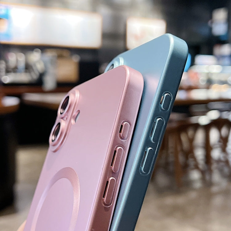 Metallic Paint Magsafe Liquid TPU Phone Case, For iPhone 15, For iPhone 14 Plus, For iPhone 14