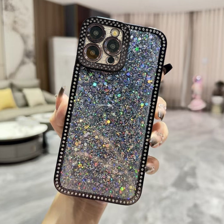 Diamond Glitter Sequins TPU Phone Case, For iPhone 16, For iPhone 15 Pro Max, For iPhone 15 Pro, For iPhone 15 Plus