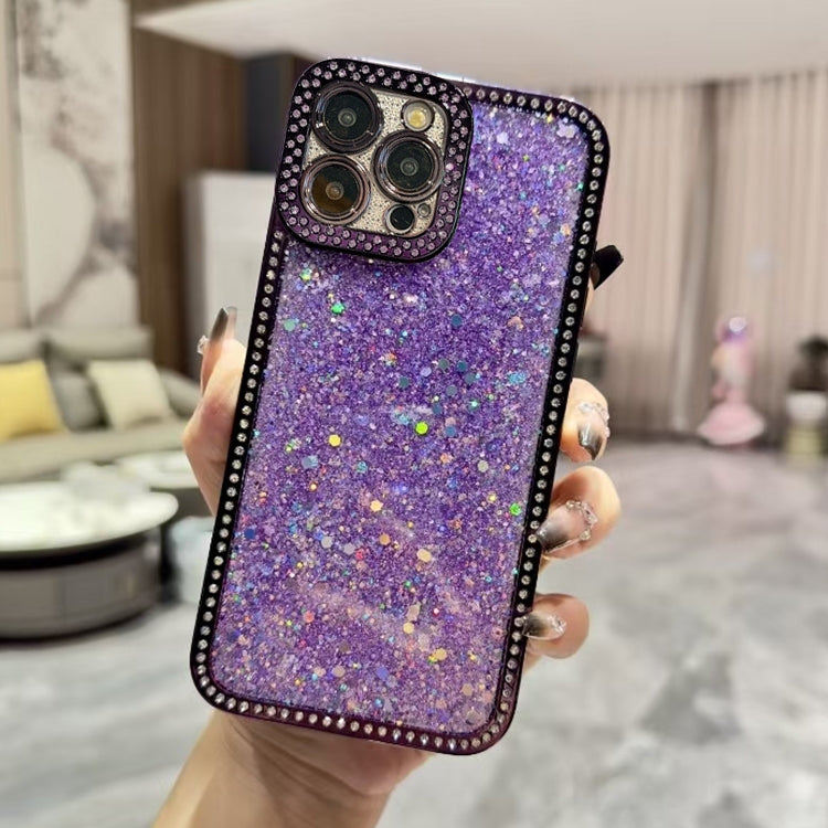 Diamond Glitter Sequins TPU Phone Case, For iPhone 16, For iPhone 15 Pro Max, For iPhone 15 Pro, For iPhone 15 Plus