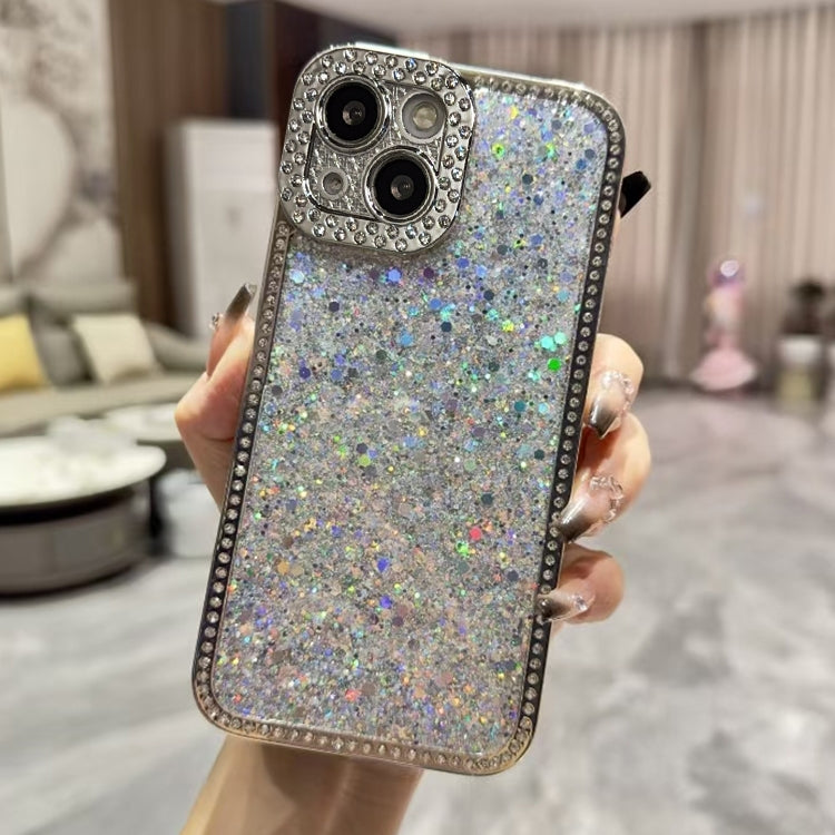 Diamond Glitter Sequins TPU Phone Case, For iPhone 15, For iPhone 14 Plus, For iPhone 14, For iPhone 14 Pro