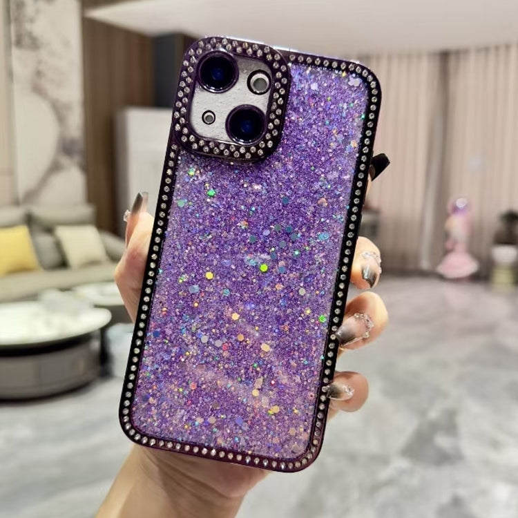Diamond Glitter Sequins TPU Phone Case, For iPhone 15, For iPhone 14 Plus, For iPhone 14, For iPhone 14 Pro