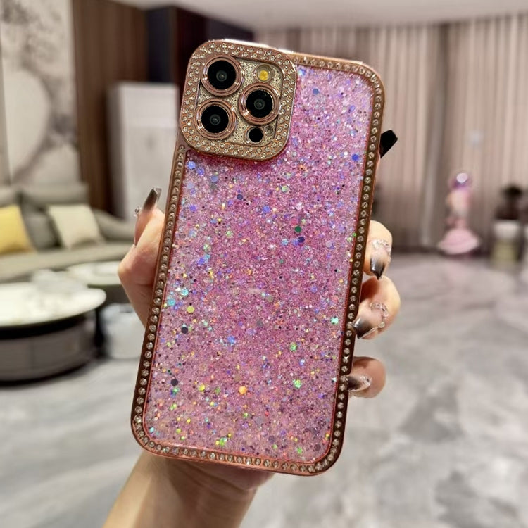 Diamond Glitter Sequins TPU Phone Case, For iPhone 16e, For iPhone 16 Pro Max, For iPhone 16 Pro, For iPhone 16 Plus