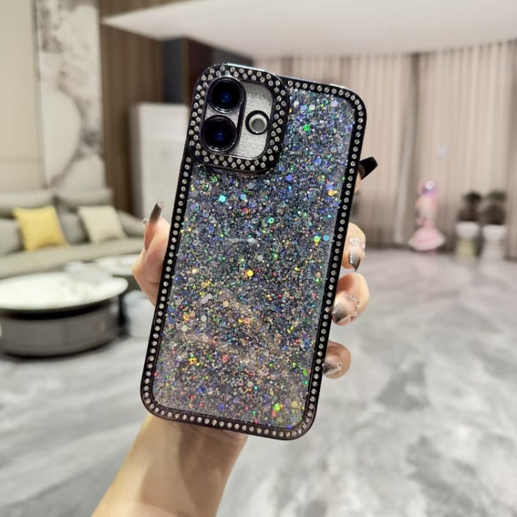 Diamond Glitter Sequins TPU Phone Case, For iPhone 16e, For iPhone 16 Pro Max, For iPhone 16 Pro, For iPhone 16 Plus