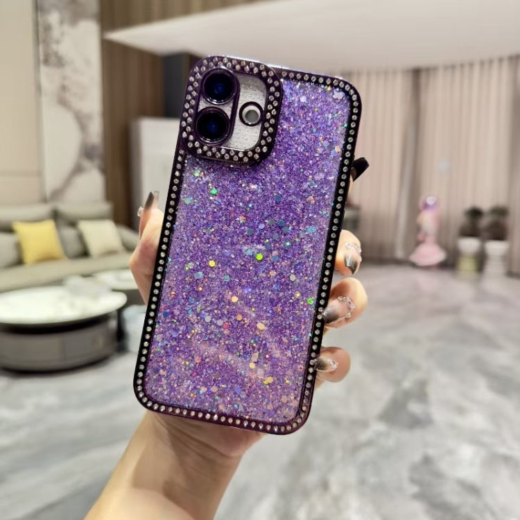 Diamond Glitter Sequins TPU Phone Case, For iPhone 16e, For iPhone 16 Pro Max, For iPhone 16 Pro, For iPhone 16 Plus
