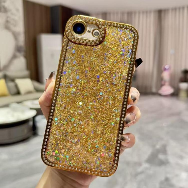 Diamond Glitter Sequins TPU Phone Case, For iPhone 16e, For iPhone 16 Pro Max, For iPhone 16 Pro, For iPhone 16 Plus