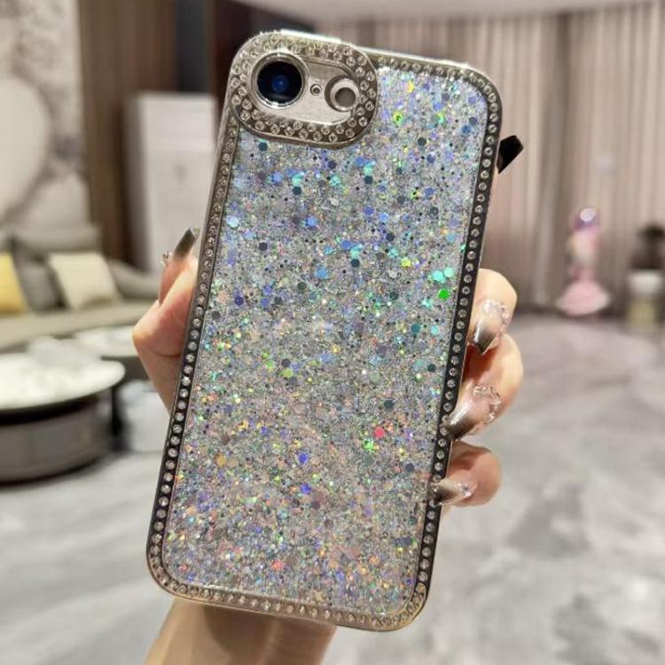 Diamond Glitter Sequins TPU Phone Case, For iPhone 16e, For iPhone 16 Pro Max, For iPhone 16 Pro, For iPhone 16 Plus