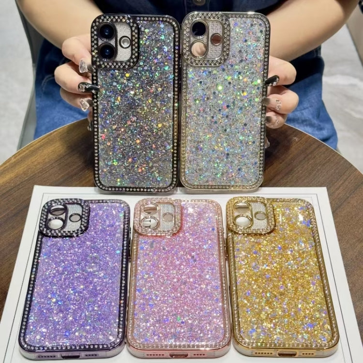 Diamond Glitter Sequins TPU Phone Case, For iPhone 15, For iPhone 14 Plus, For iPhone 14, For iPhone 14 Pro