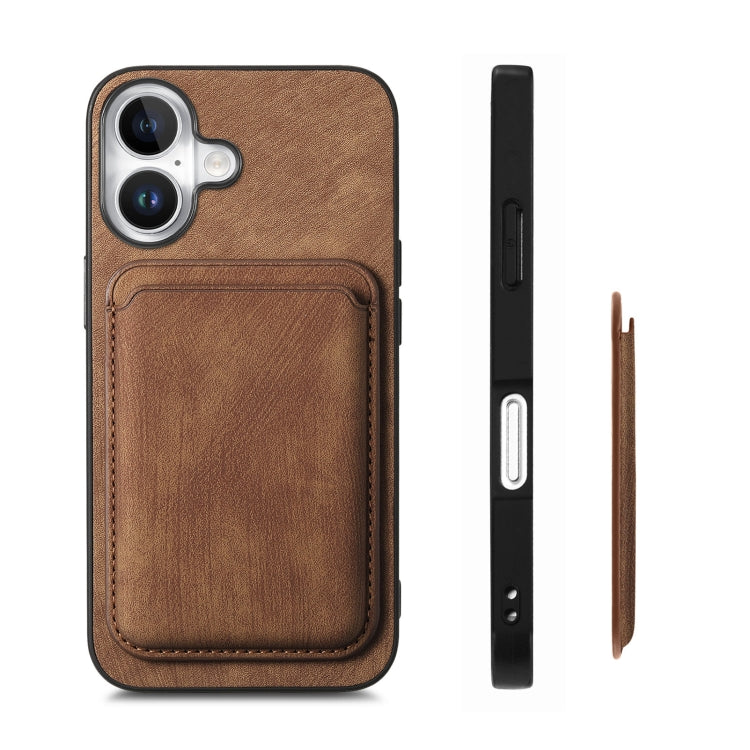 Retro Leather Card Bag Magnetic Phone Case
