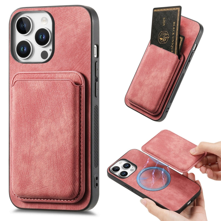 Retro Leather Card Bag Magnetic Phone Case, iPhone 16e