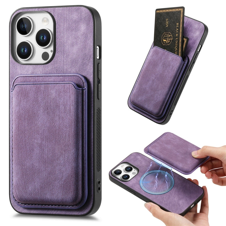 Retro Leather Card Bag Magnetic Phone Case, iPhone 16e