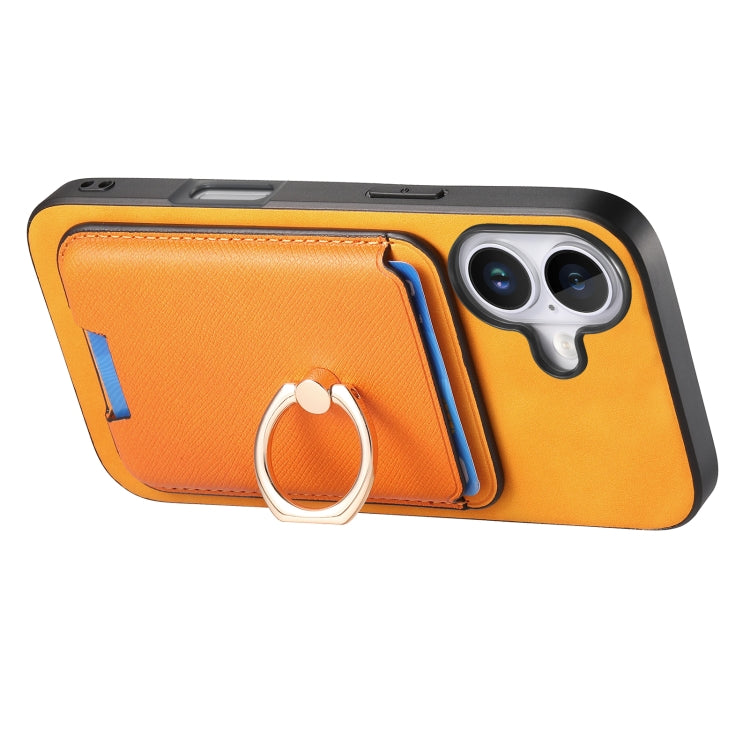 Retro Cross Leather Card Bag MagSafe Phone Case, For iPhone 15 Plus, For iPhone 15, For iPhone 14 Plus